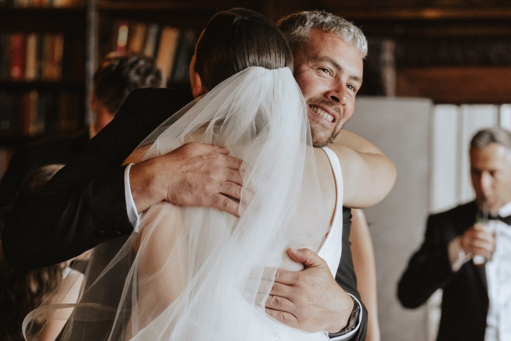 Library candids of guests at Gosfield Hall