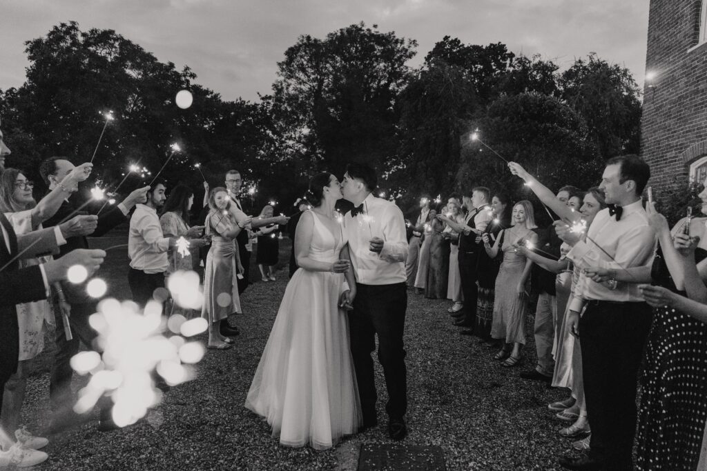 Gosfield Hall sparklers in the evening