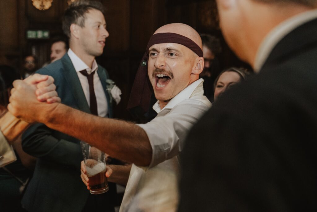 Band performing live music for the evening party