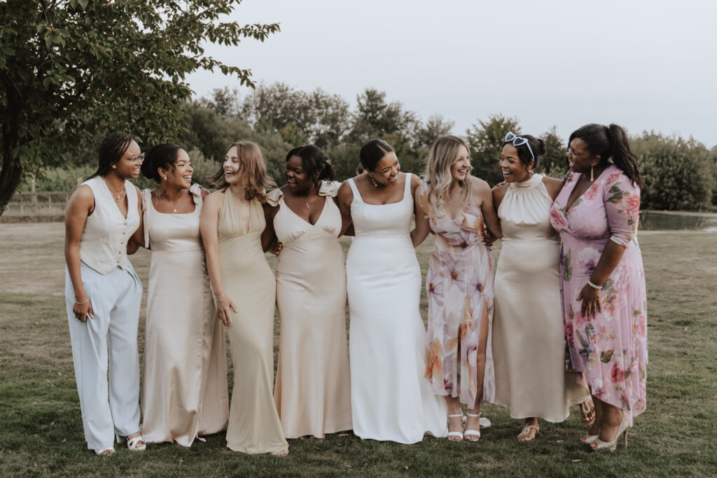 Essex wedding photographer capturing candids of guests in the evening