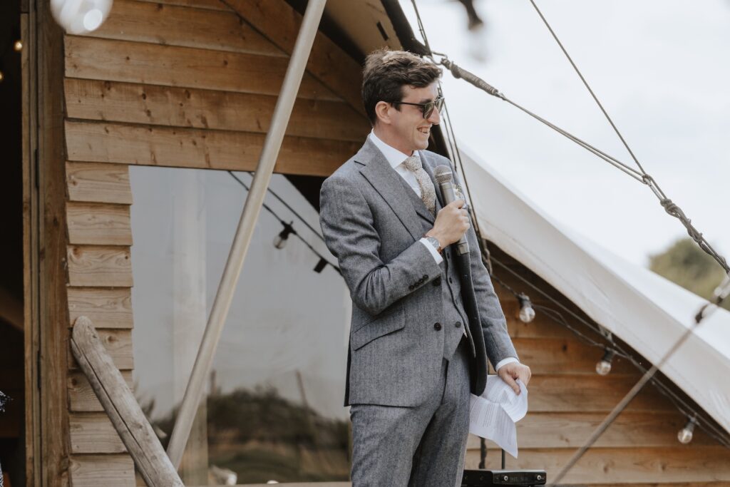 Speeches at Jimmy's Farm in Suffolk