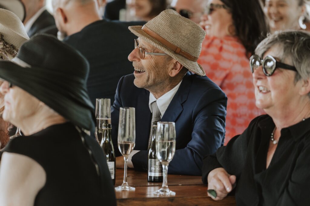 Guest reactions to speeches in Suffolk at Jimmy's Farm