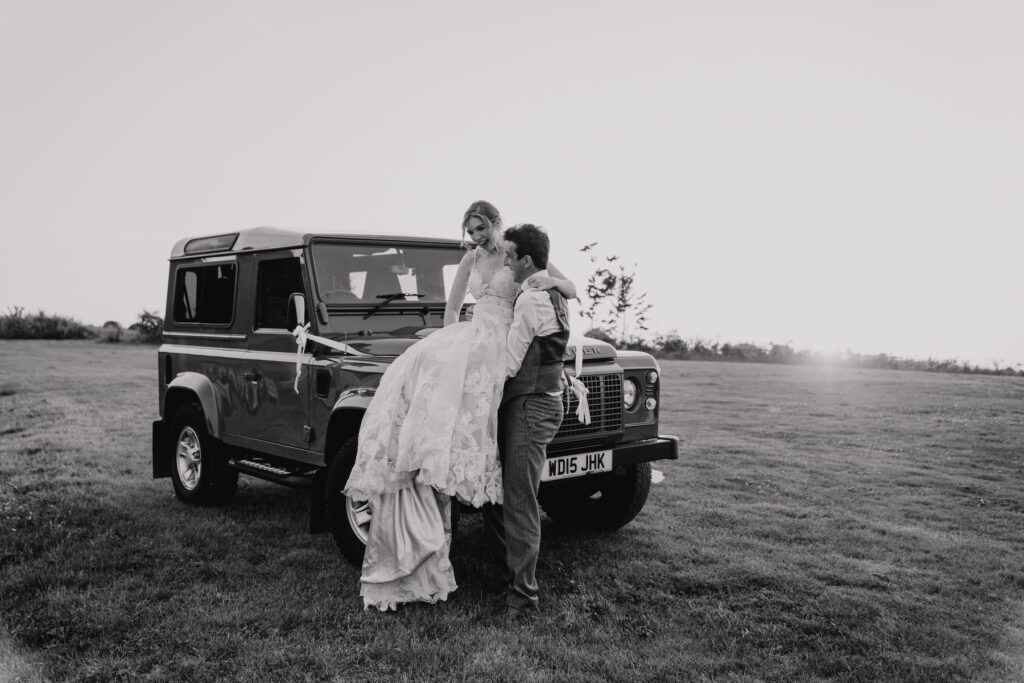 Rustic Suffolk wedding venue, Jimmy’s Farm surrounded by countryside views