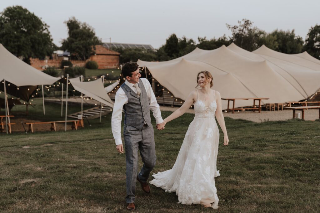 Evening portraits at Jimmy's Farm captured by a Suffolk wedding photographer