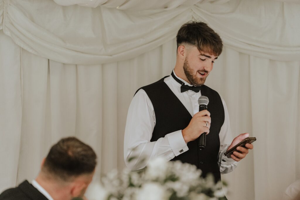 The best man speech at Seckford Hall