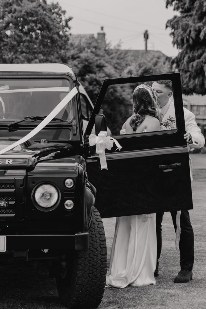 Documentary moments of bride and groom captured by Yorkshire wedding photographer