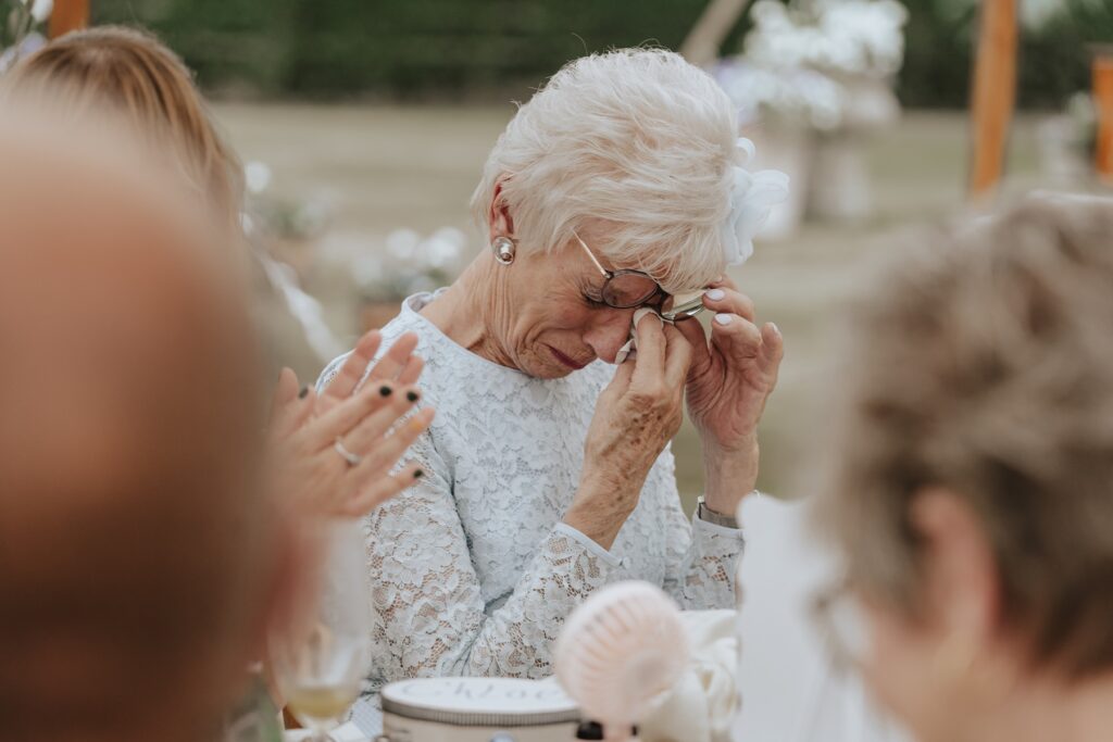 Emotional guest candids during speeches
