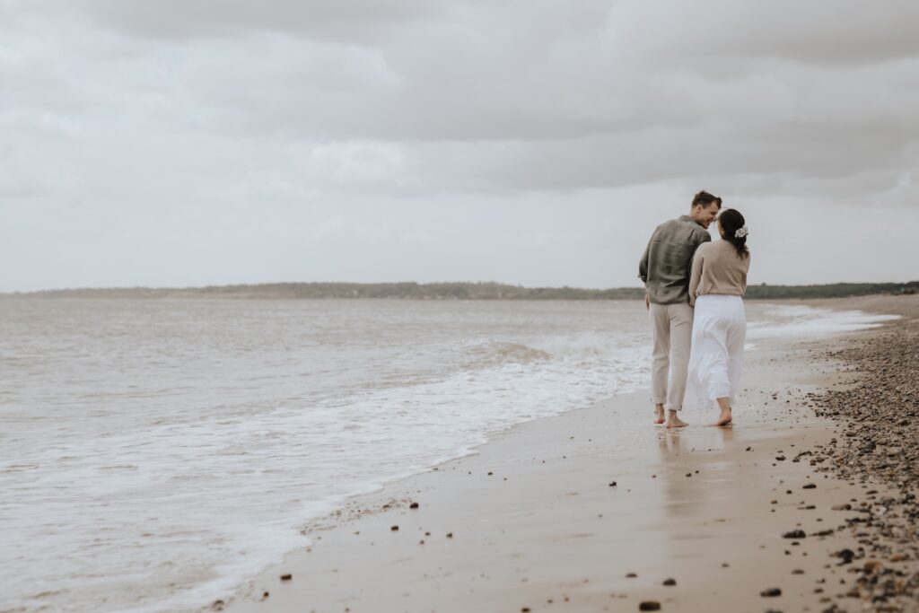 Southwold beach engagement session in Suffolk