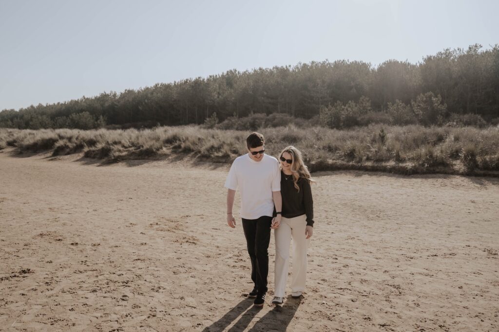 Norfolk wedding photographer capturing engagement session