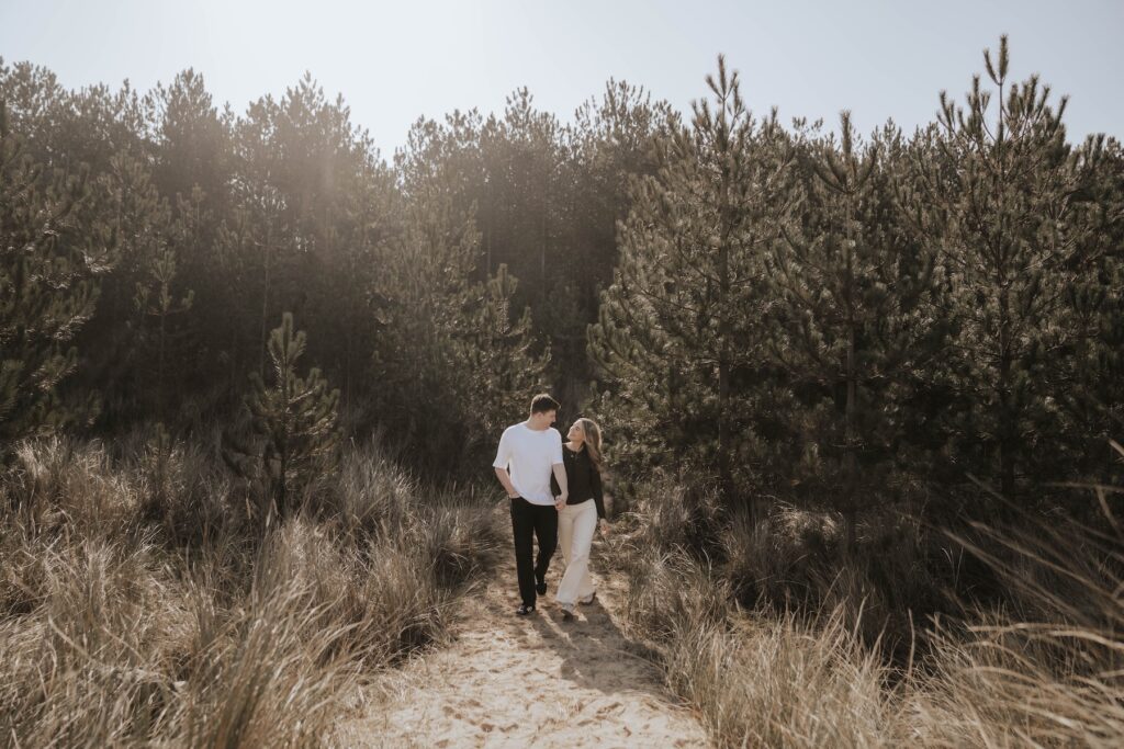 Holkham Beach engagement photographer