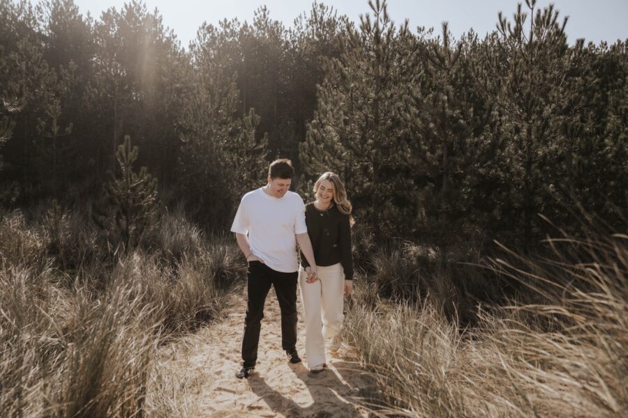 Holkham Beach, Norfolk Engagement Photographer