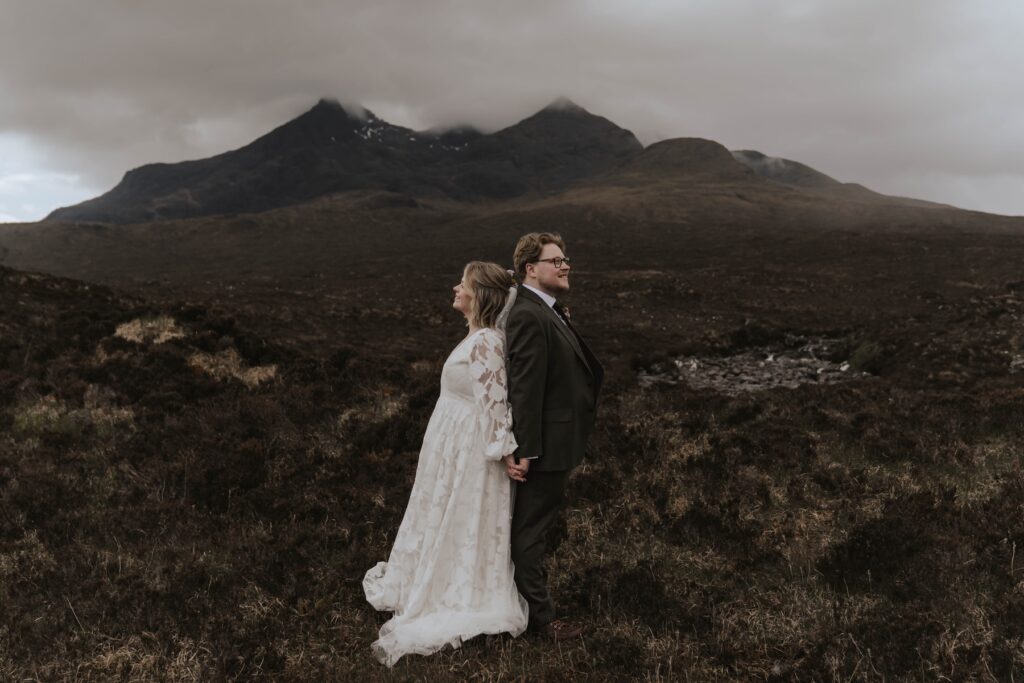 Bride and groom couples portraits on the Isle of Skye