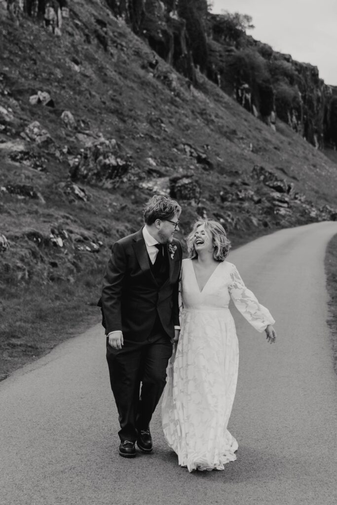 Scotland elopement on the Isle of Skye with bride and groom