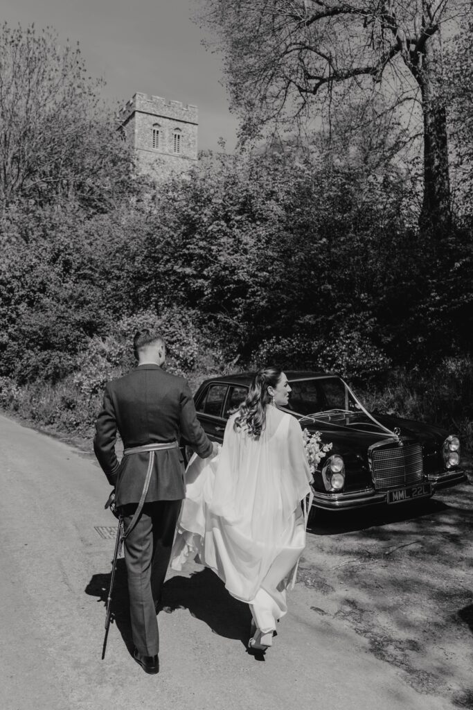 A Suffolk newlywed couple getting into their wedding day