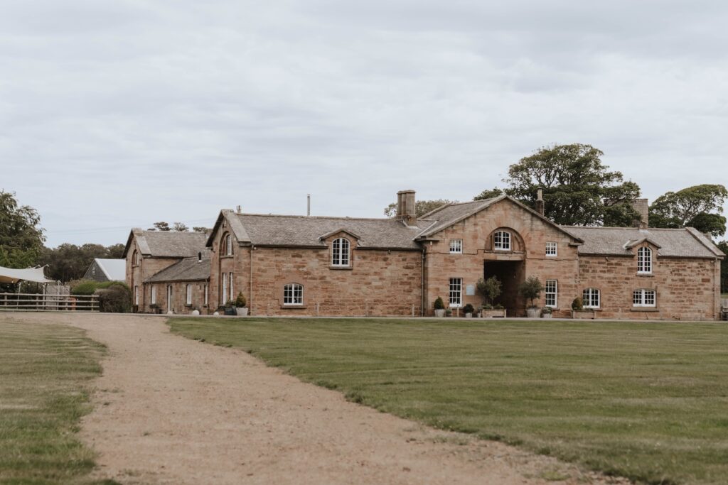 Wedding preparations at Dunglass Estate wedding venue