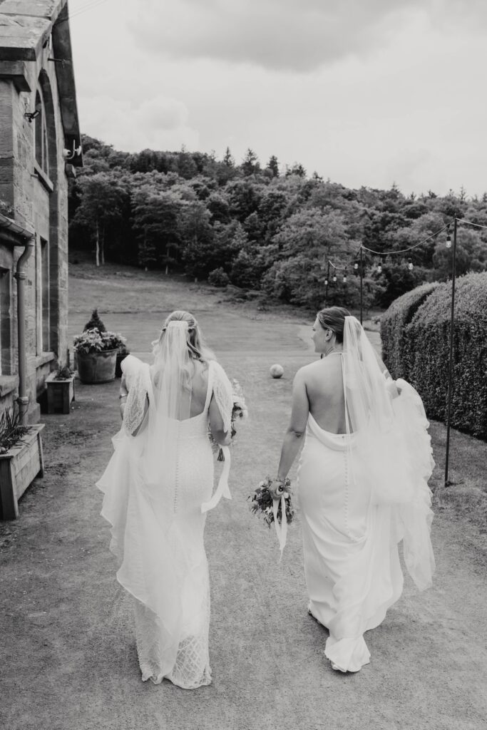 Romantic wedding portraits at Dunglass Estate
