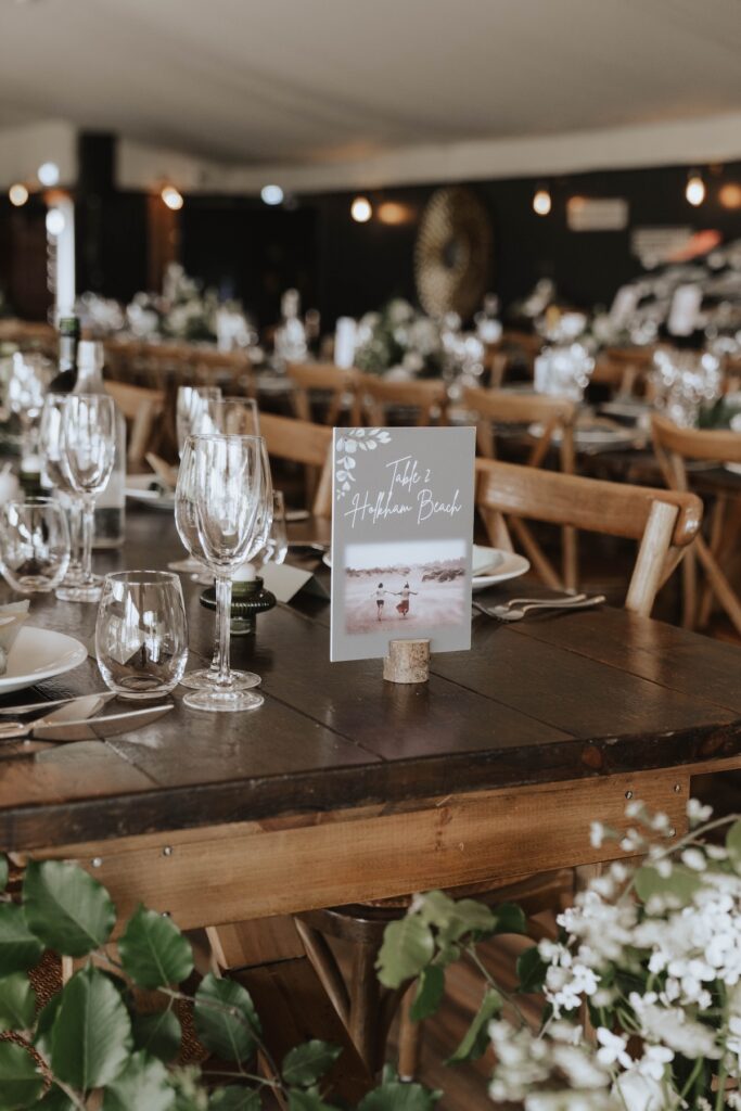 Floral wedding breakfast room at Dunglass Estate