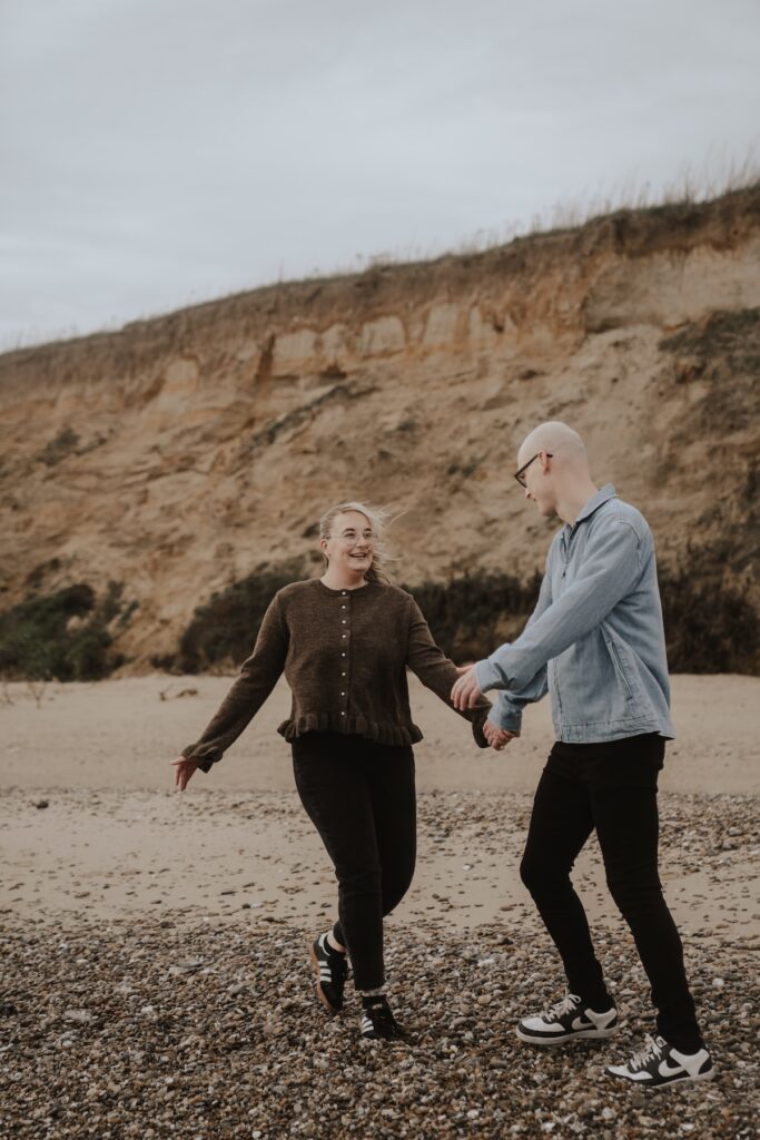 Covehithe beach engagement session