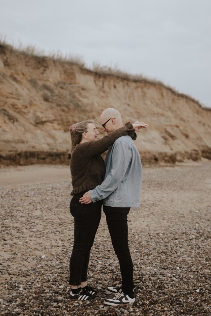 Covehithe beach session with a couple