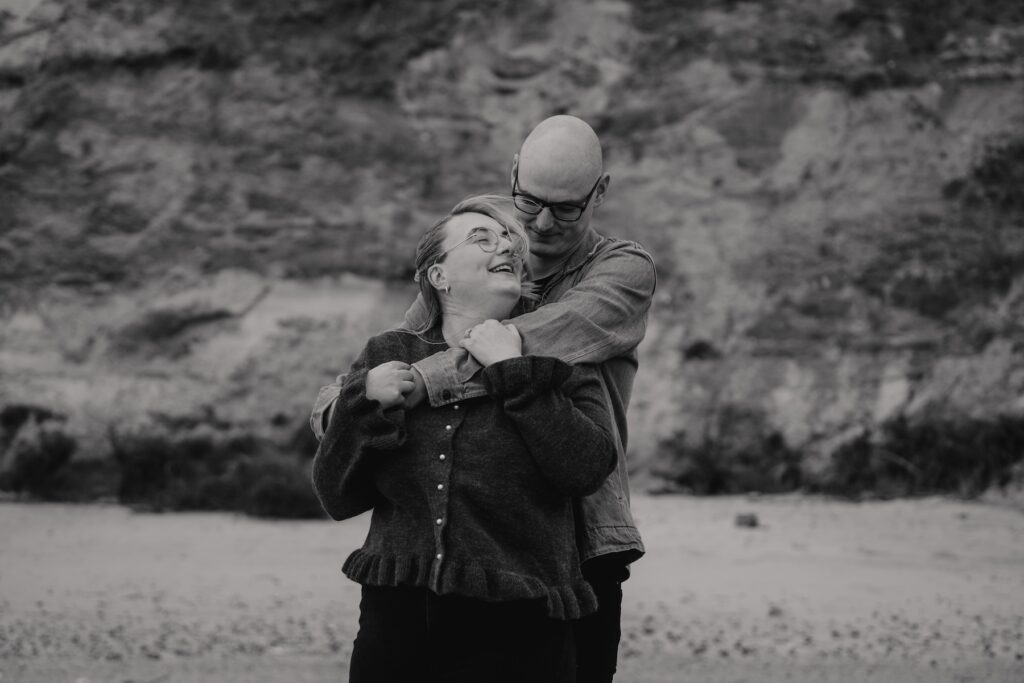 Engagement session on Covehithe beach with Suffolk photographer