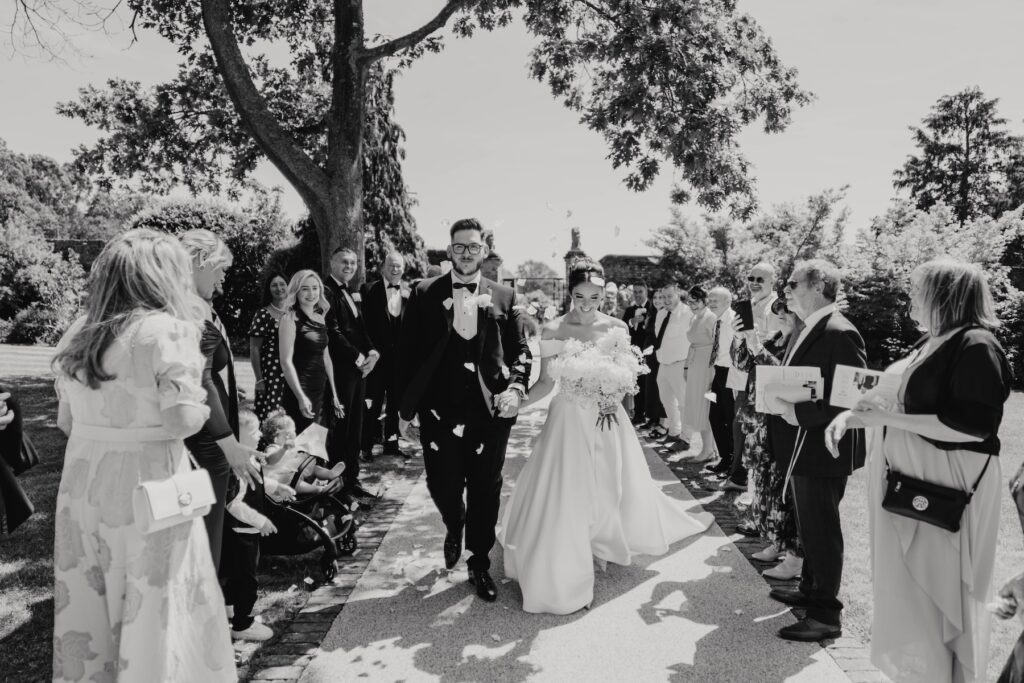 Abbie and Josh's wedding ceremony at Gaynes Park in Chelmsford