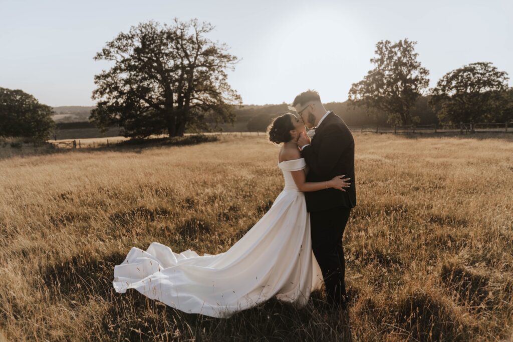 Abbie and Josh enjoying a quiet golden hour moment together