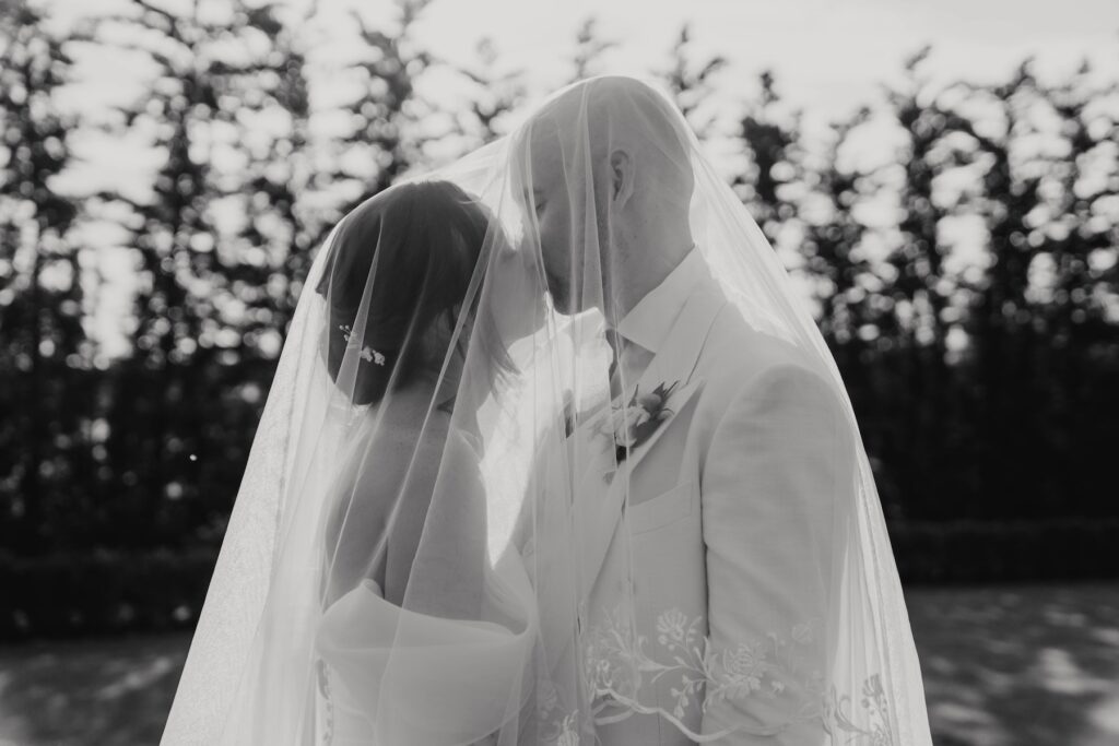 European-style summer wedding portrait at Marquis Suffolk